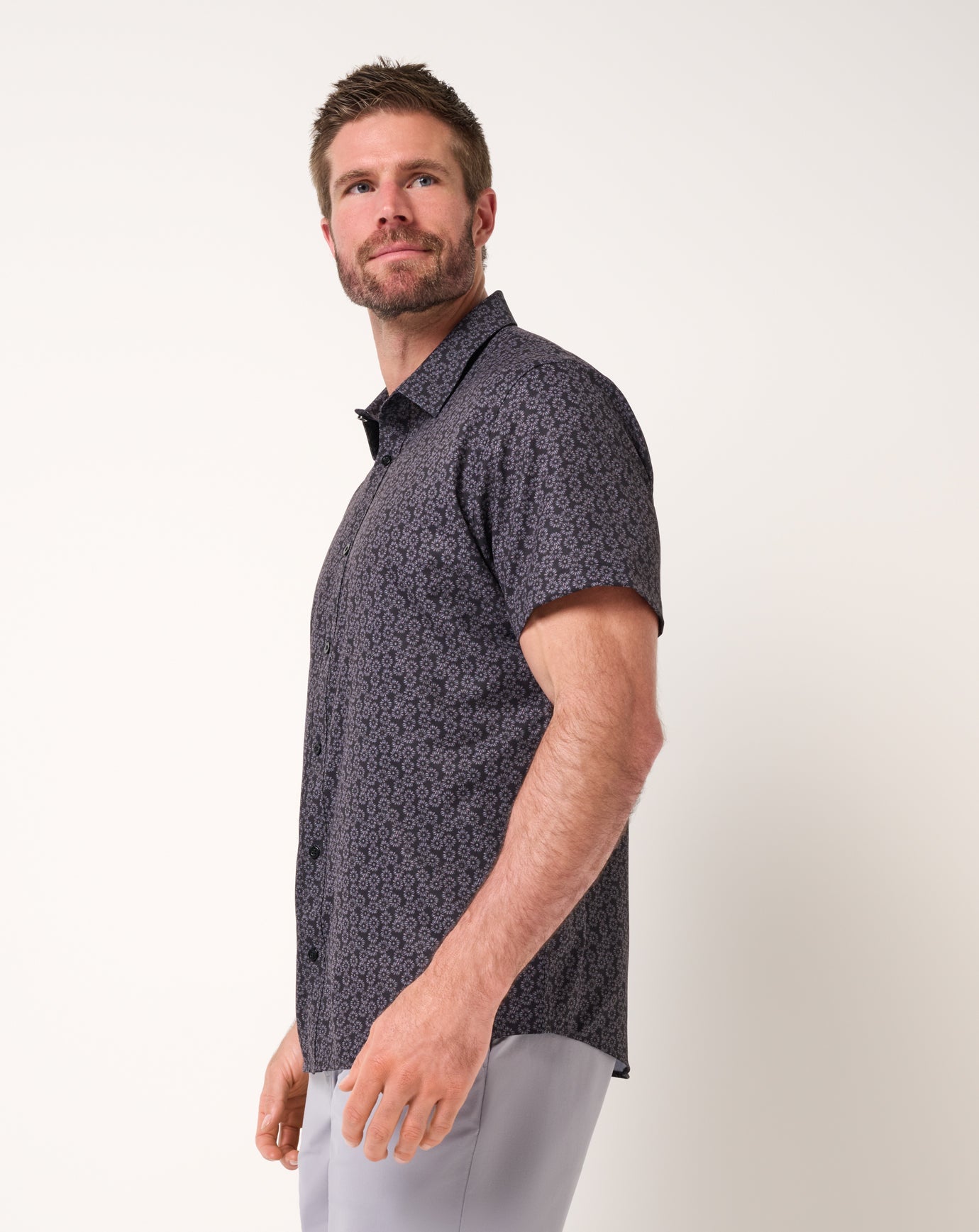 Men Techwoven Sunlight Button-Up