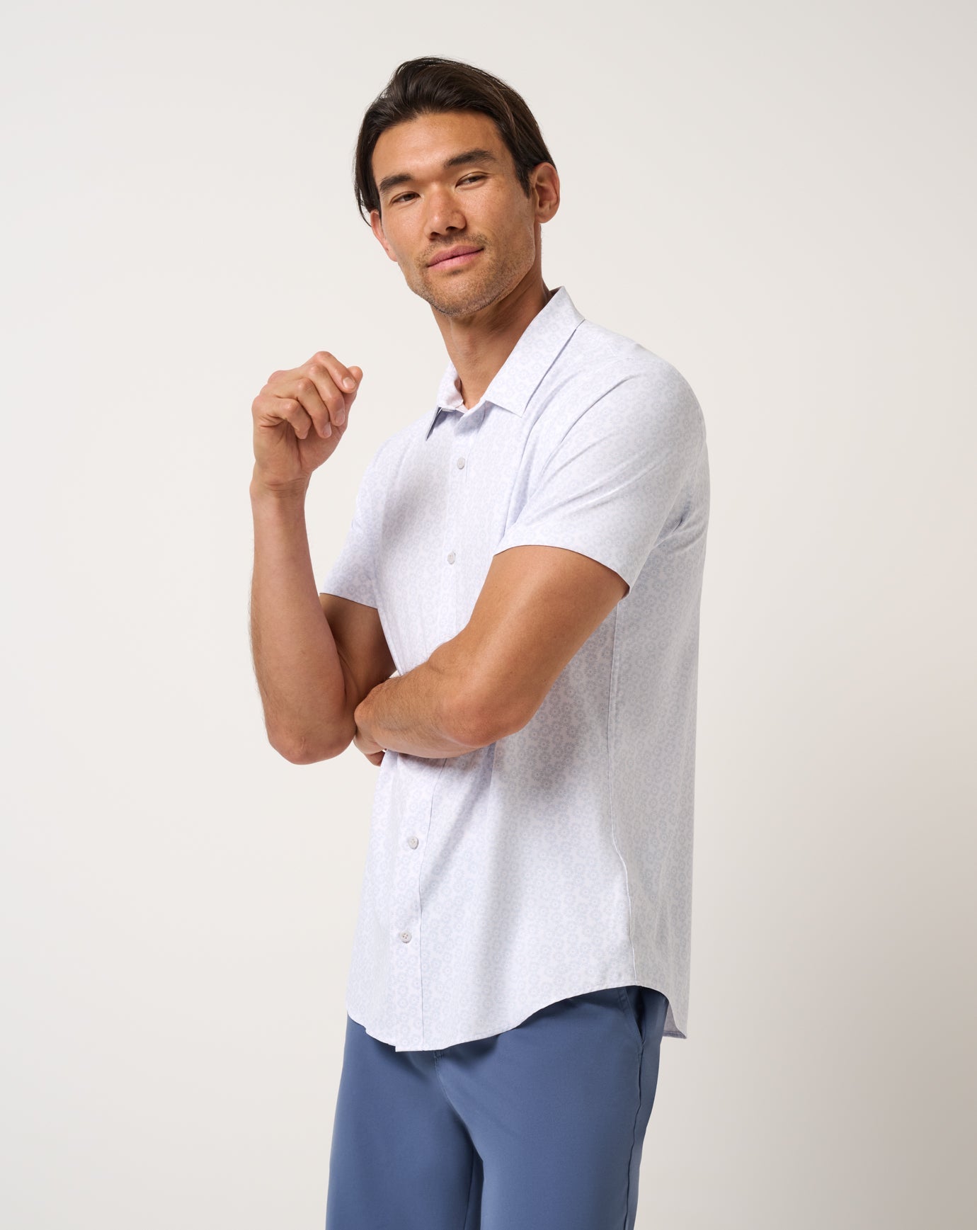 Men Techwoven Sunlight Button-Up