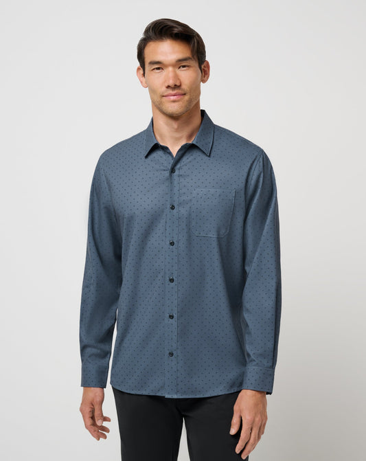 Men Techwoven Tidbits Button-Up