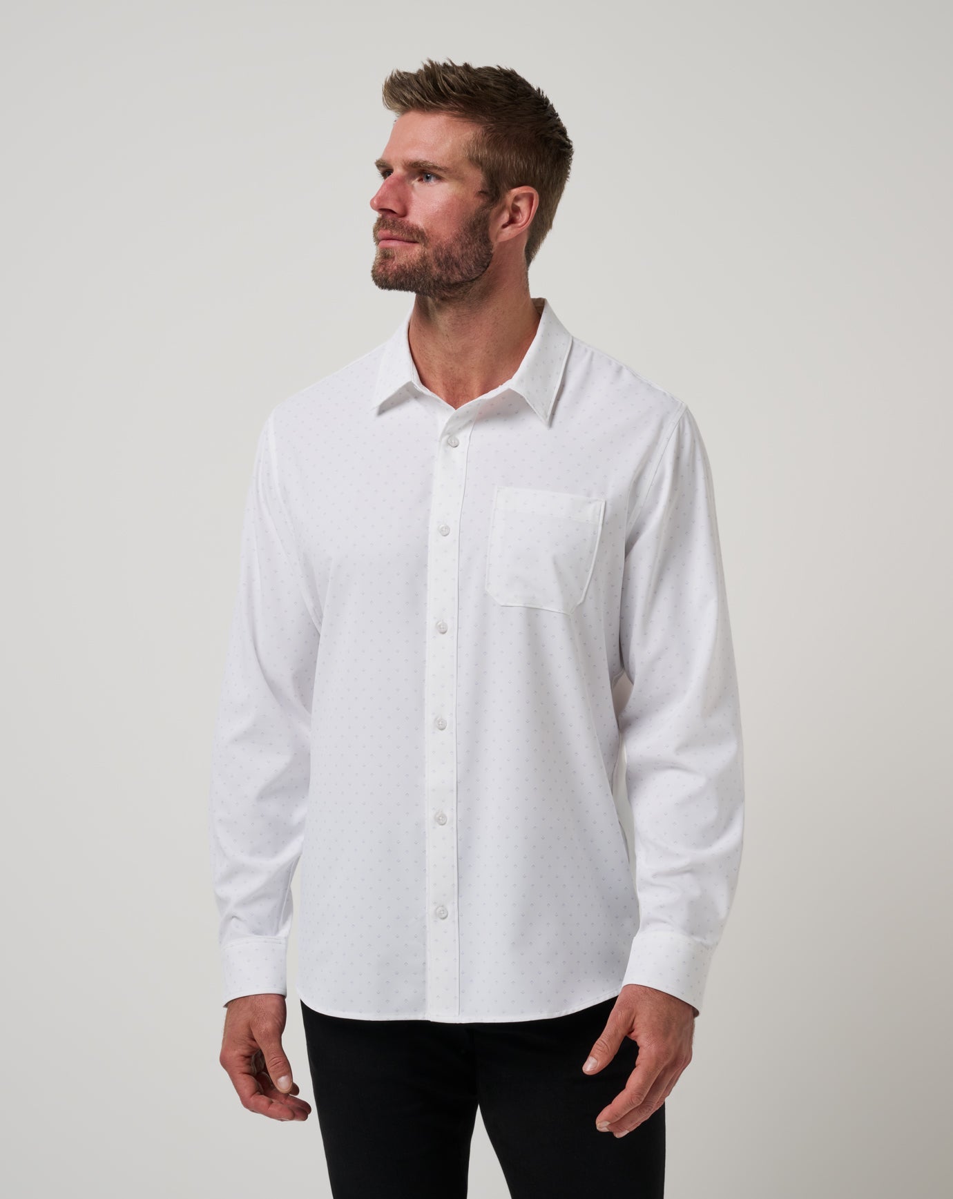 Men Techwoven Tidbits Button-Up