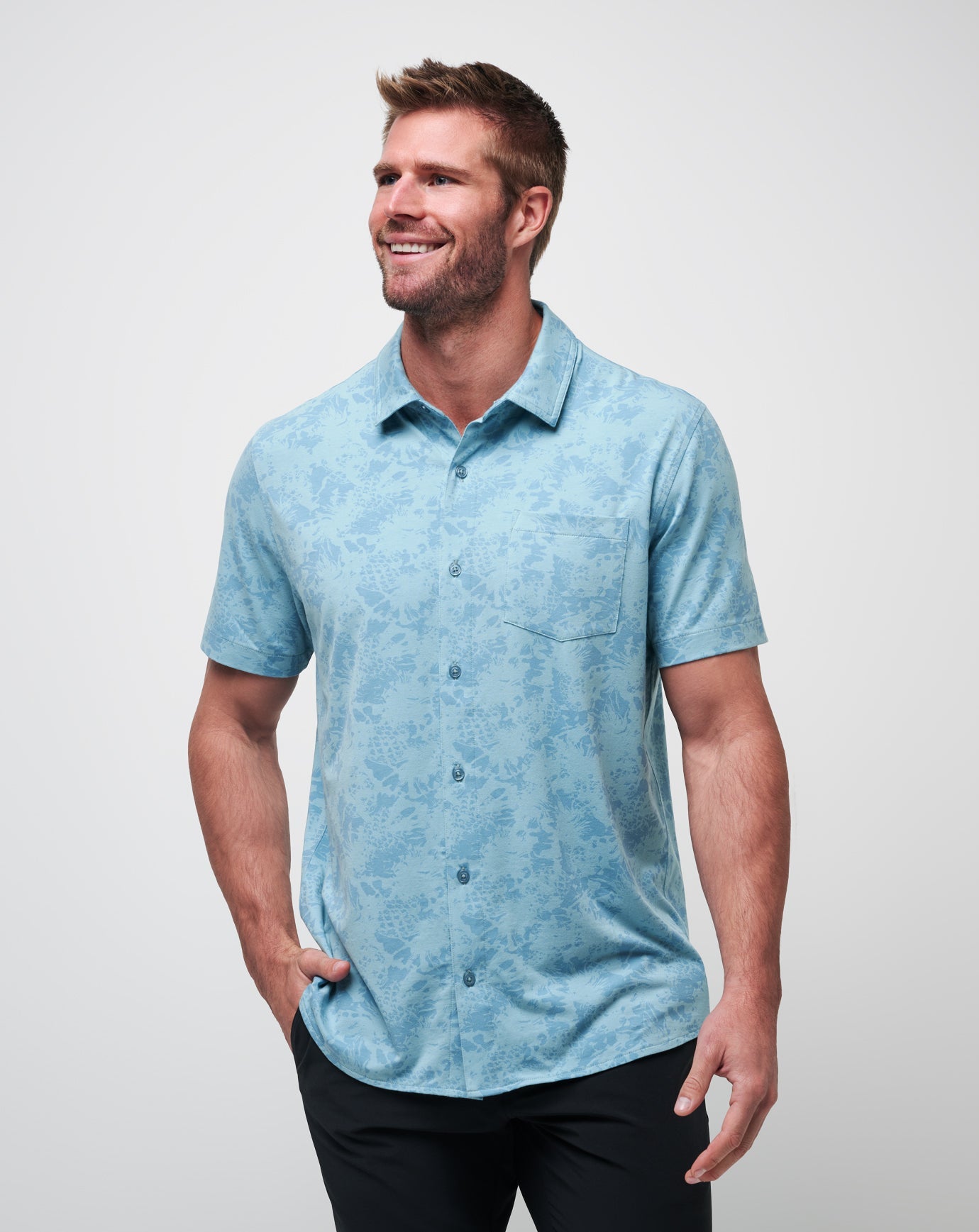 Men Knit Braddah Button-Up