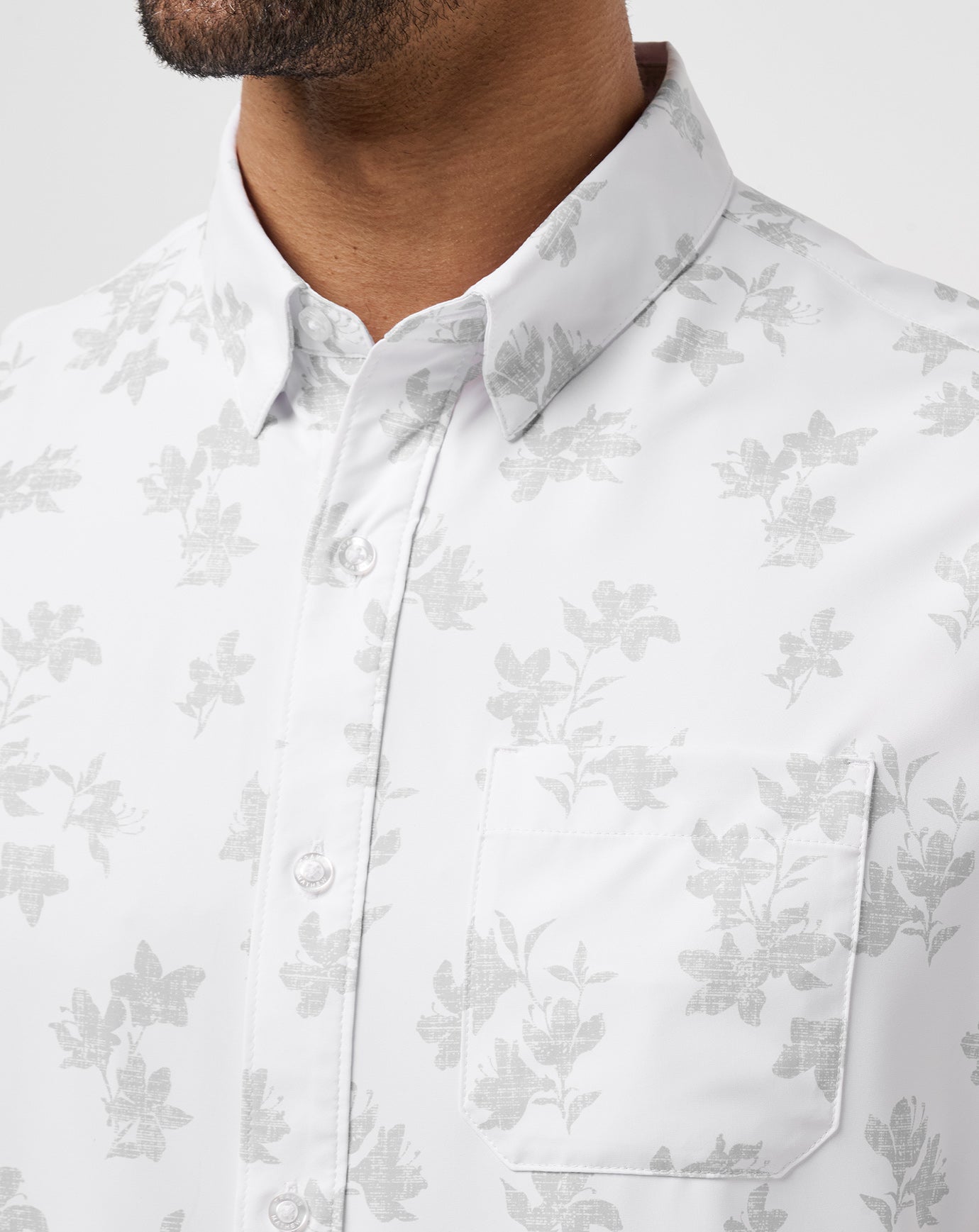 Men Mist On The Lake Button-Up