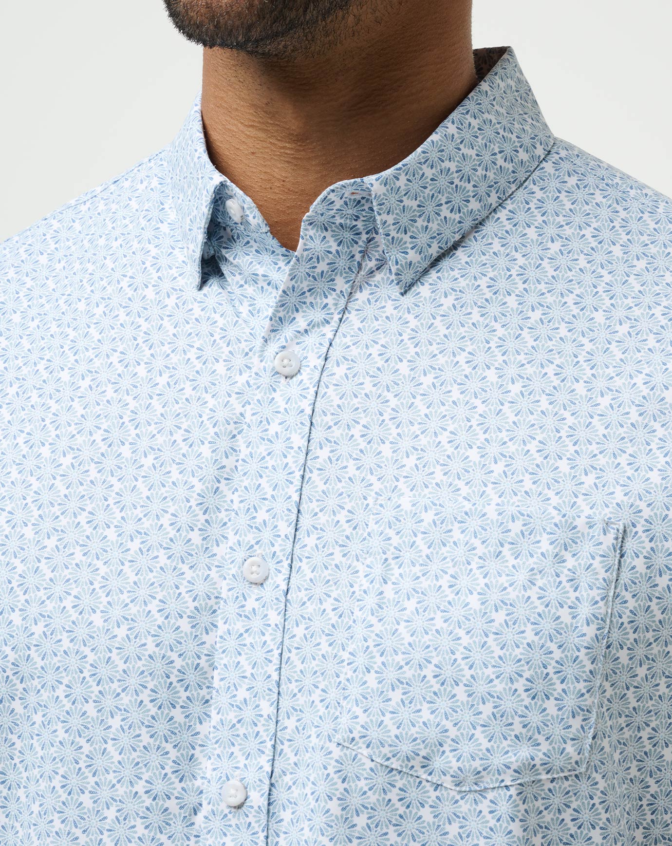 Men Techwoven Country Mile Button-Up