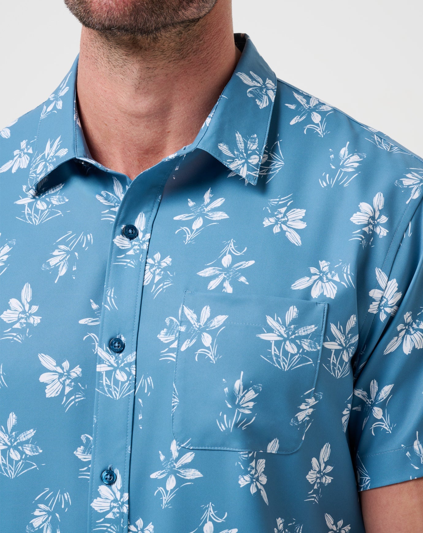 Men Techwoven Seamate Button-Up