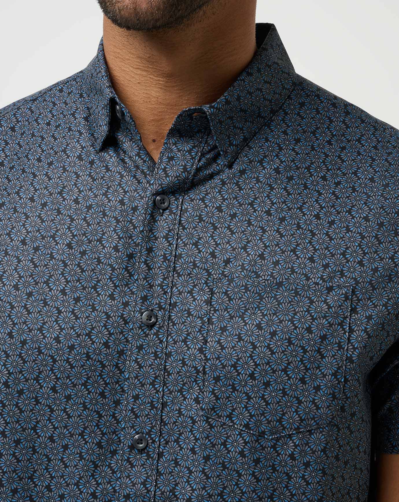 Men Techwoven Country Mile Button-Up