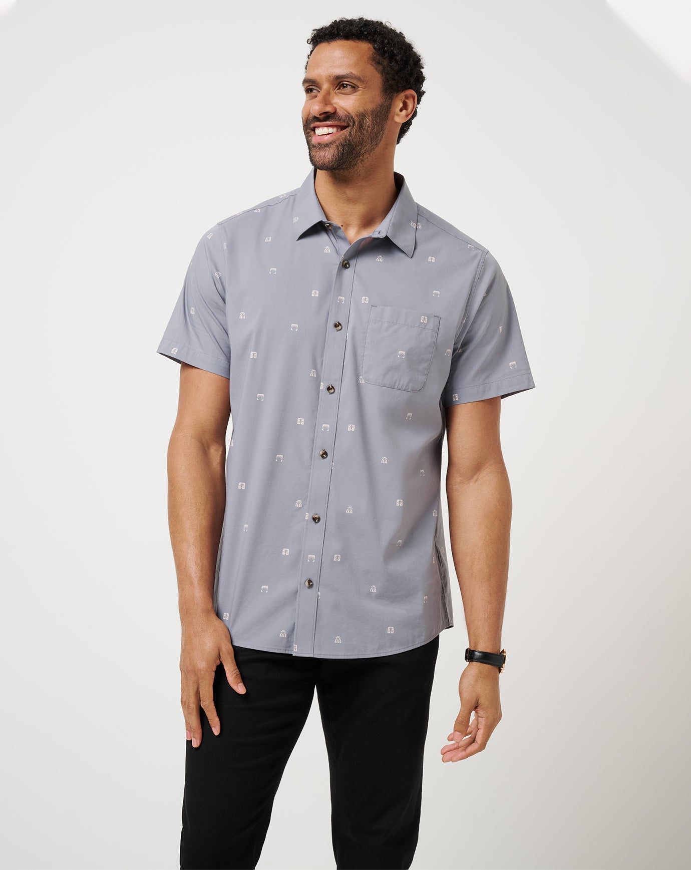 Men French Riviera Button-Up