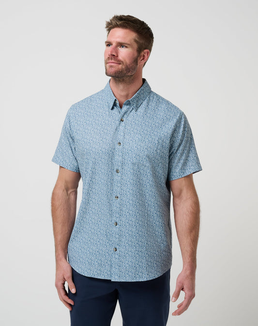 Men Techwoven Country Mile Button-Up