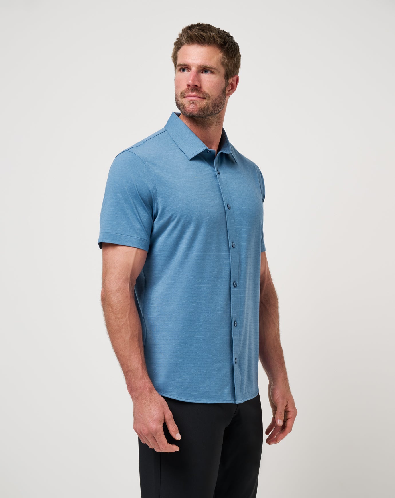 Men The Heater Button-Up