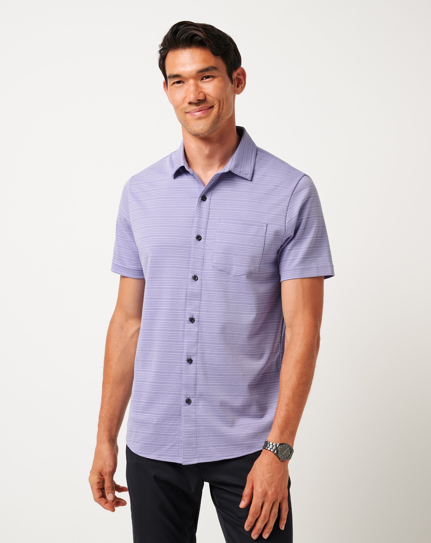 Men Knit Trip To The City Button-Up