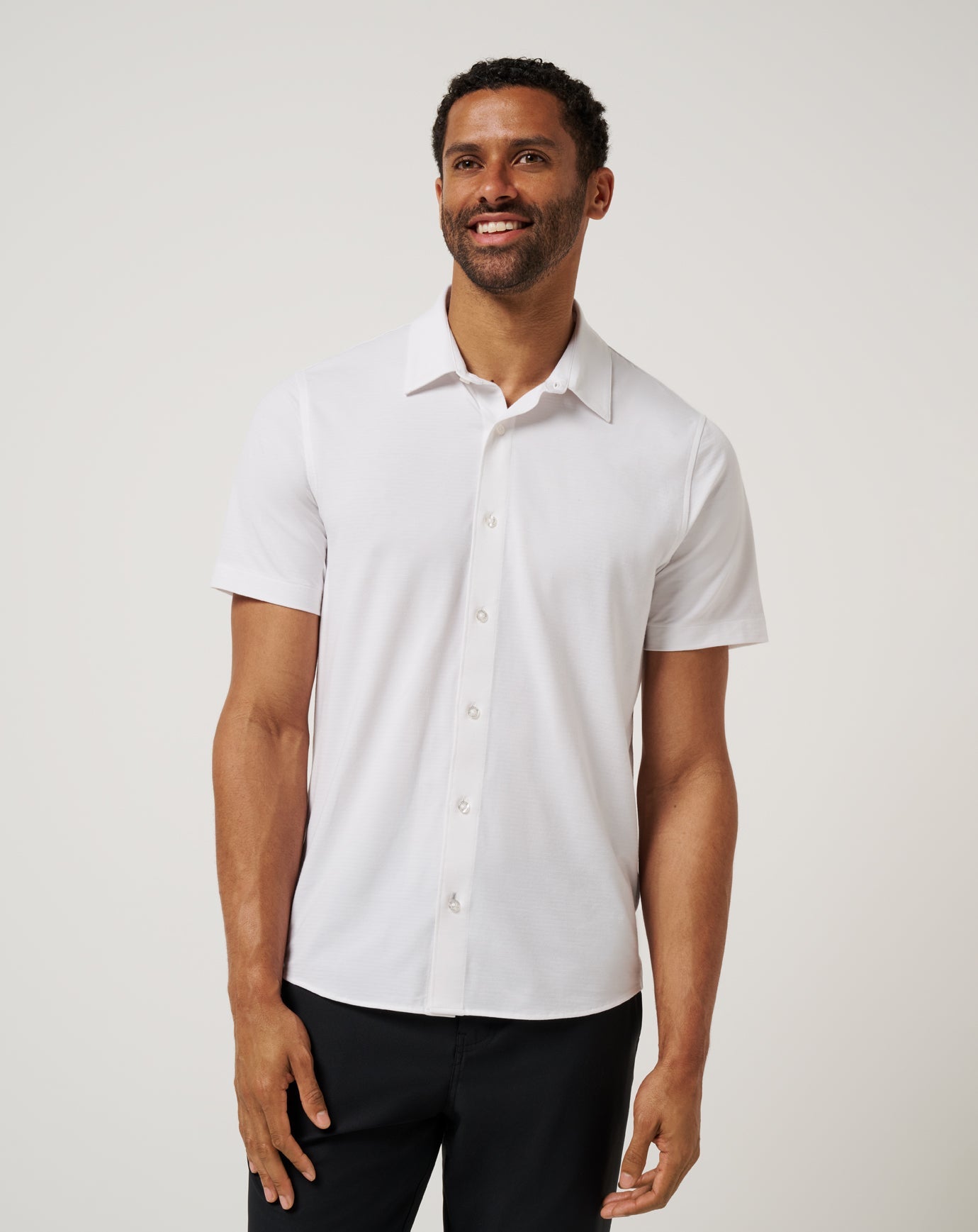 Men The Heater Button-Up