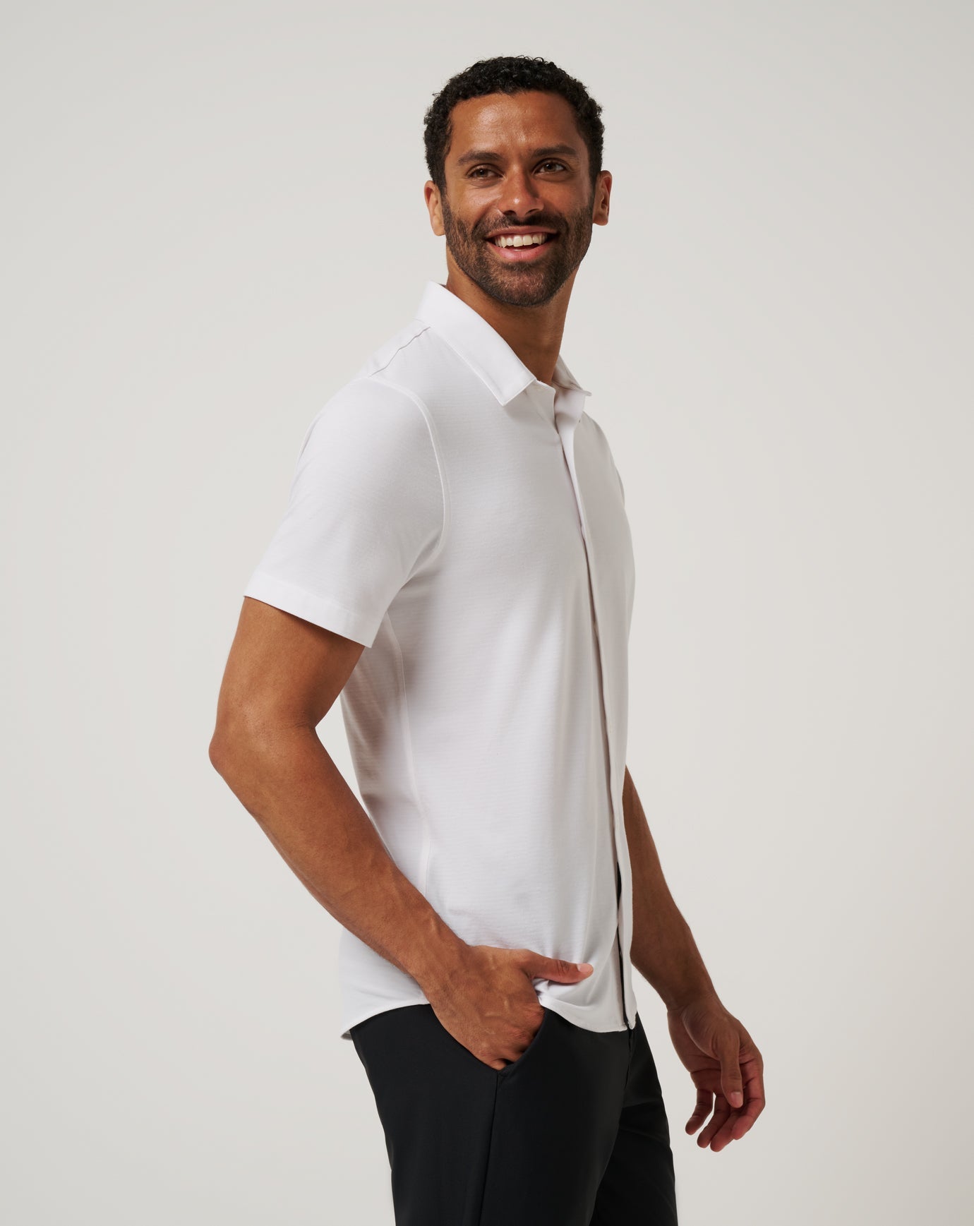 Men The Heater Button-Up