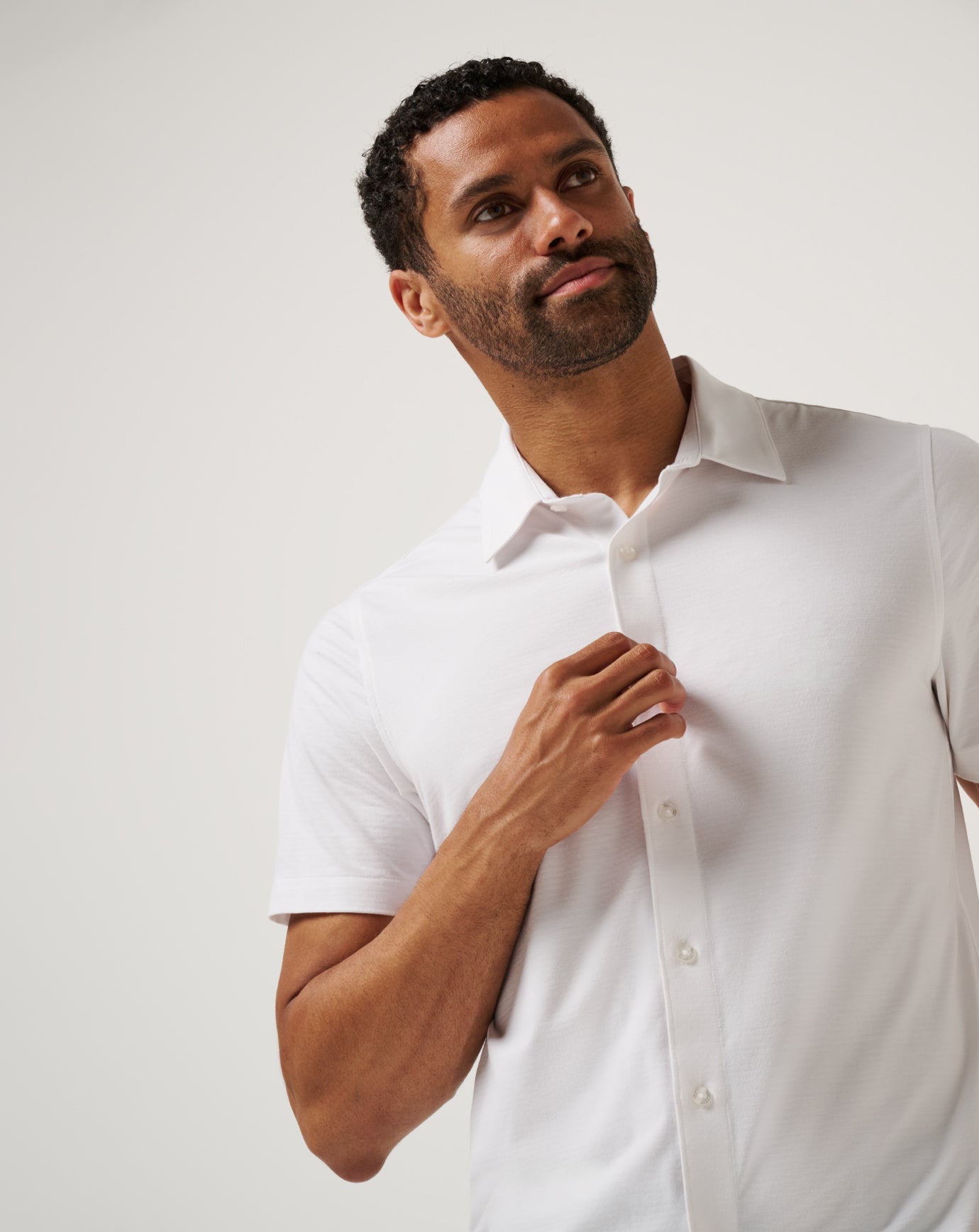Men The Heater Button-Up