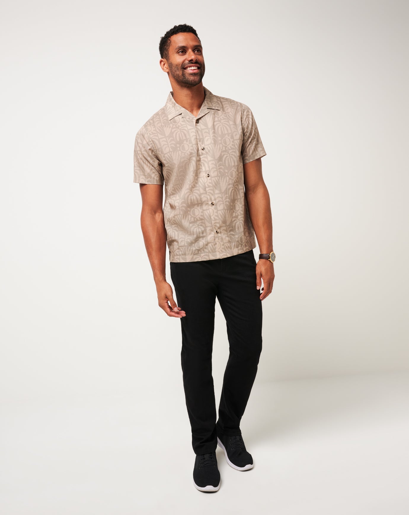 Men Desert Sun Button-Up