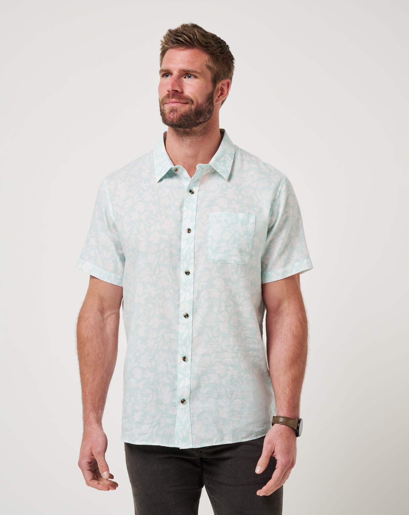 Men Double Room Button-Up