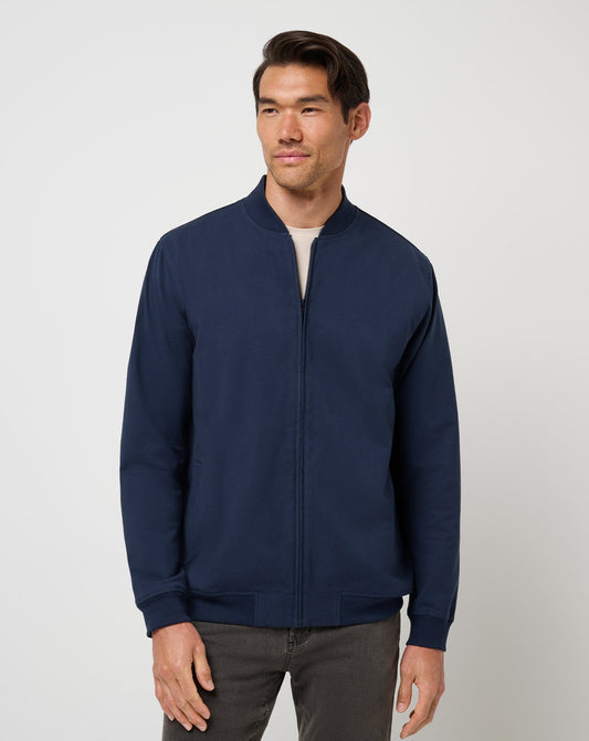 Men Stretchknit Bomber Jacket