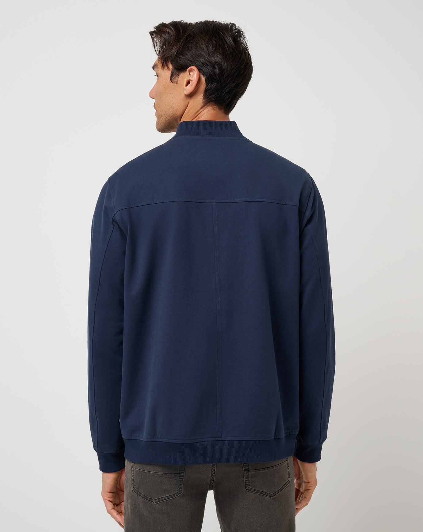 Men Stretchknit Bomber Jacket