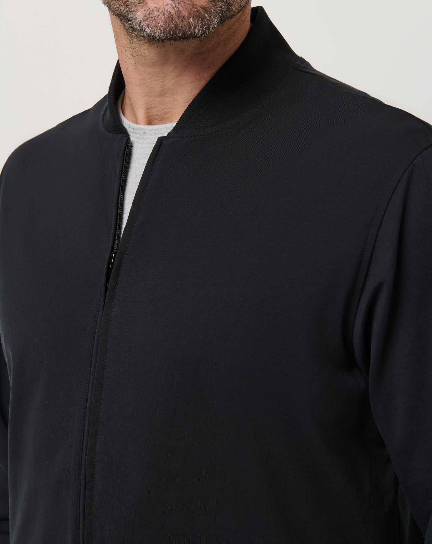 Men Stretchknit Bomber Jacket