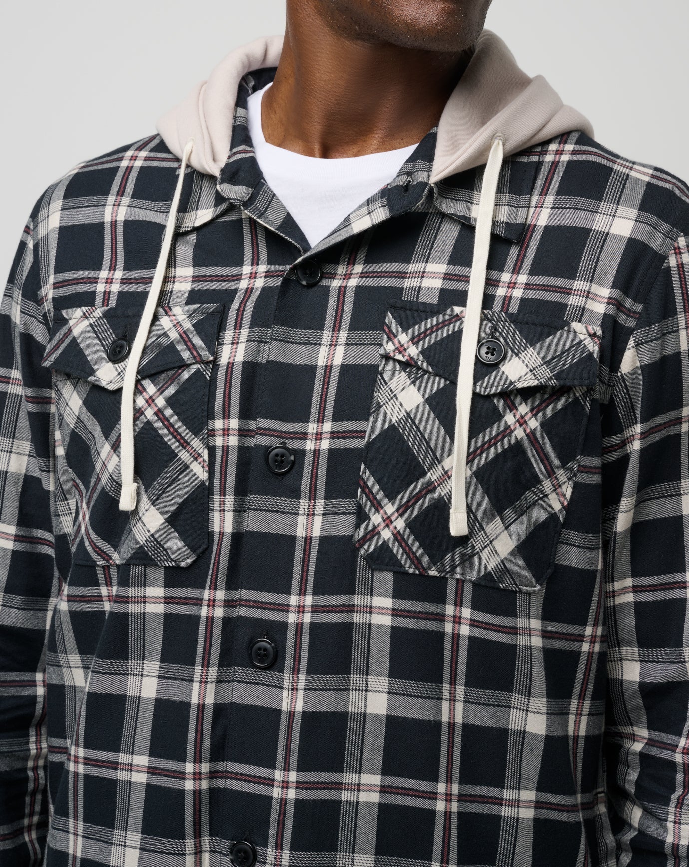 Men Baubles Button-Up Hoodie