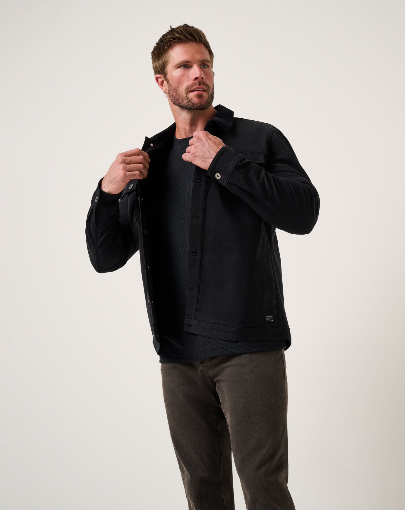 Men Cloud Denim Cord Jacket