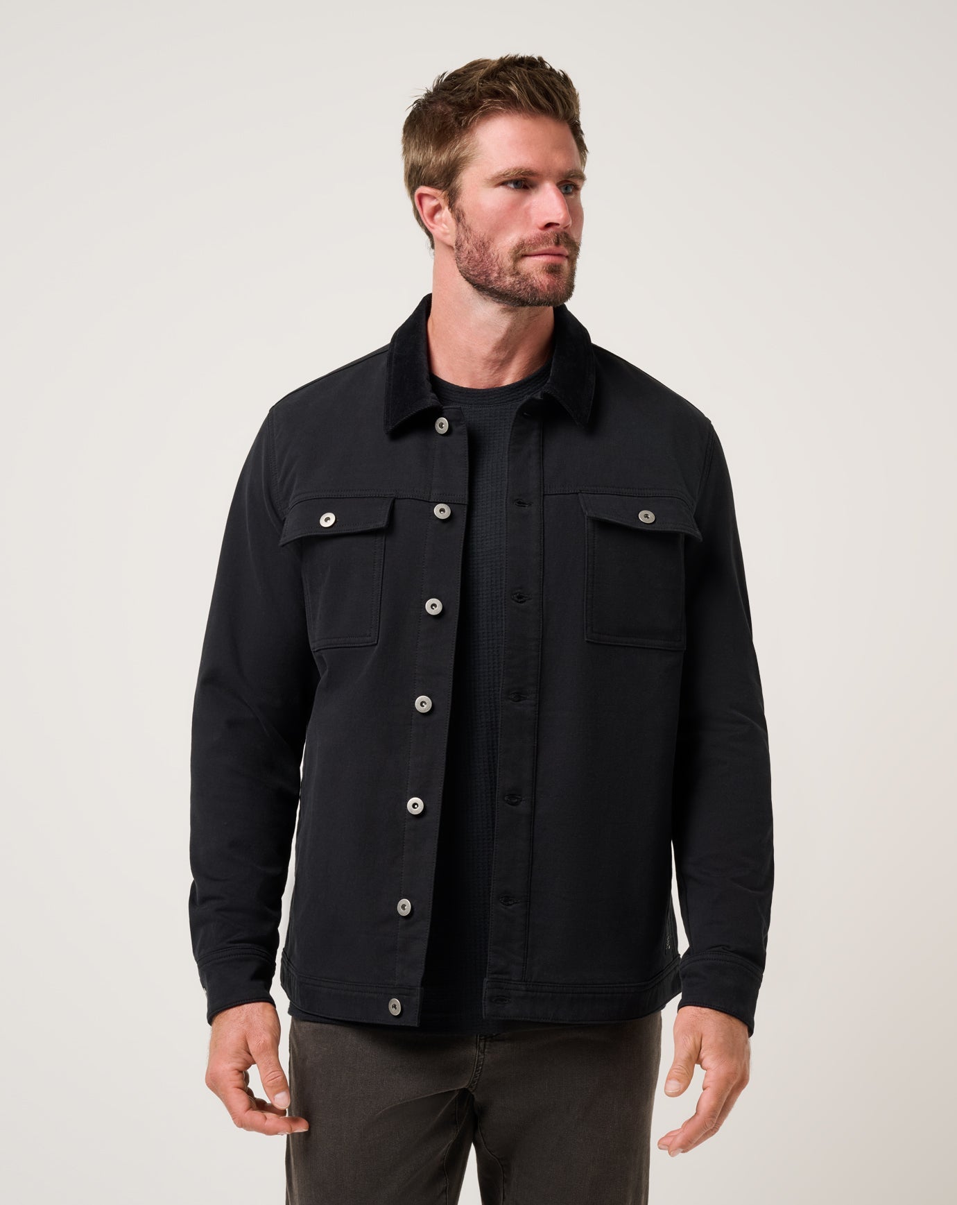 Men Cloud Denim Cord Jacket