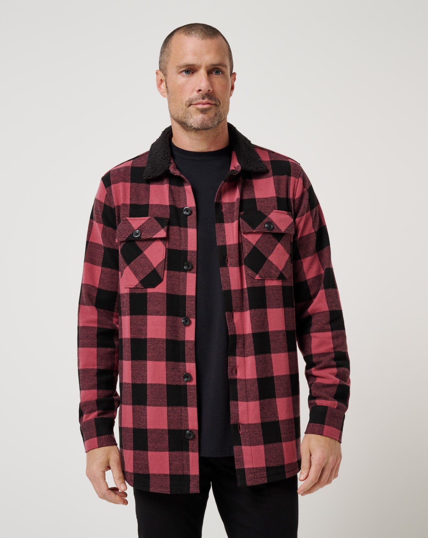 Men Winterize Shirt Jacket