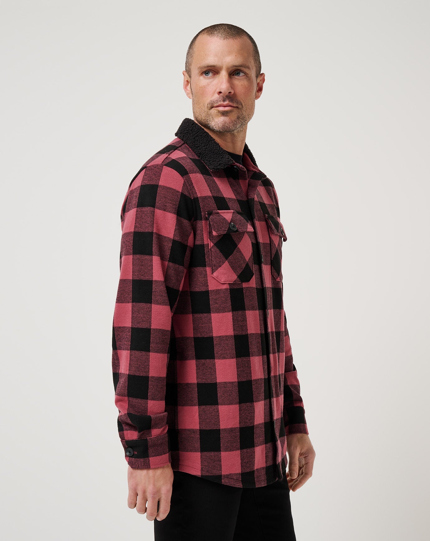 Men Winterize Shirt Jacket