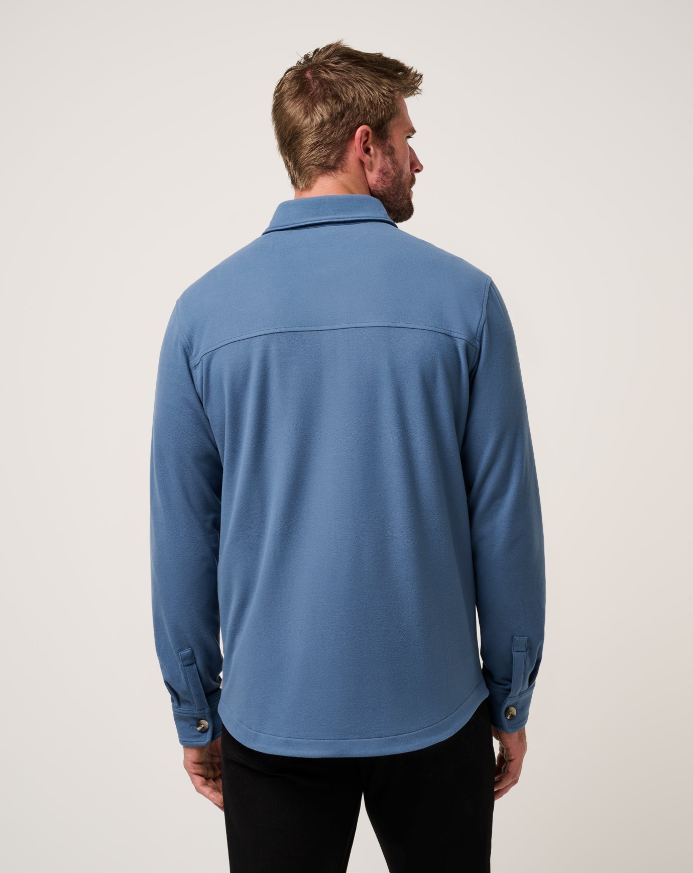Men Peak Fleece Shirt Jacket