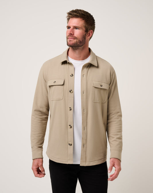 Men Peak Fleece Shirt Jacket