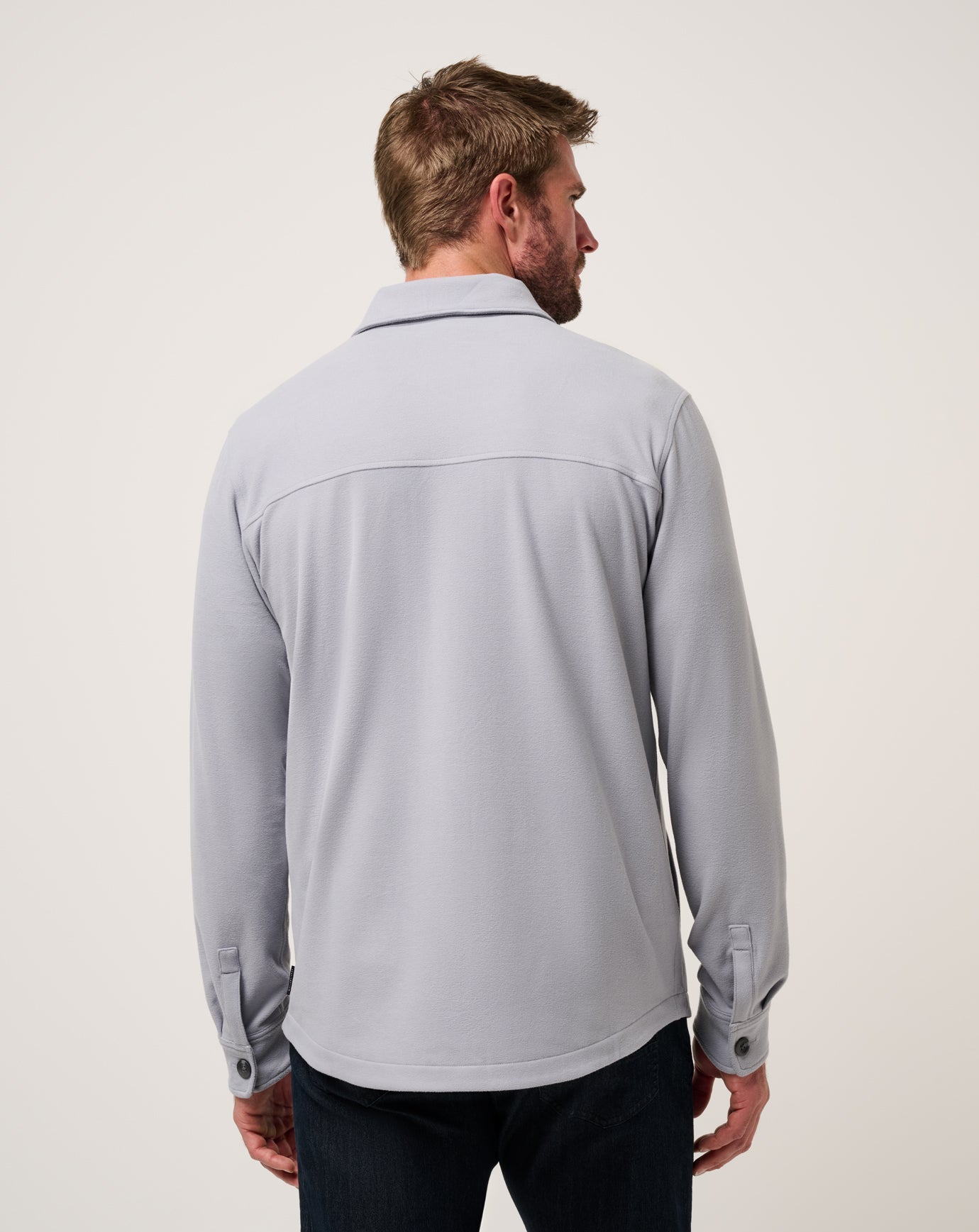 Men Peak Fleece Shirt Jacket