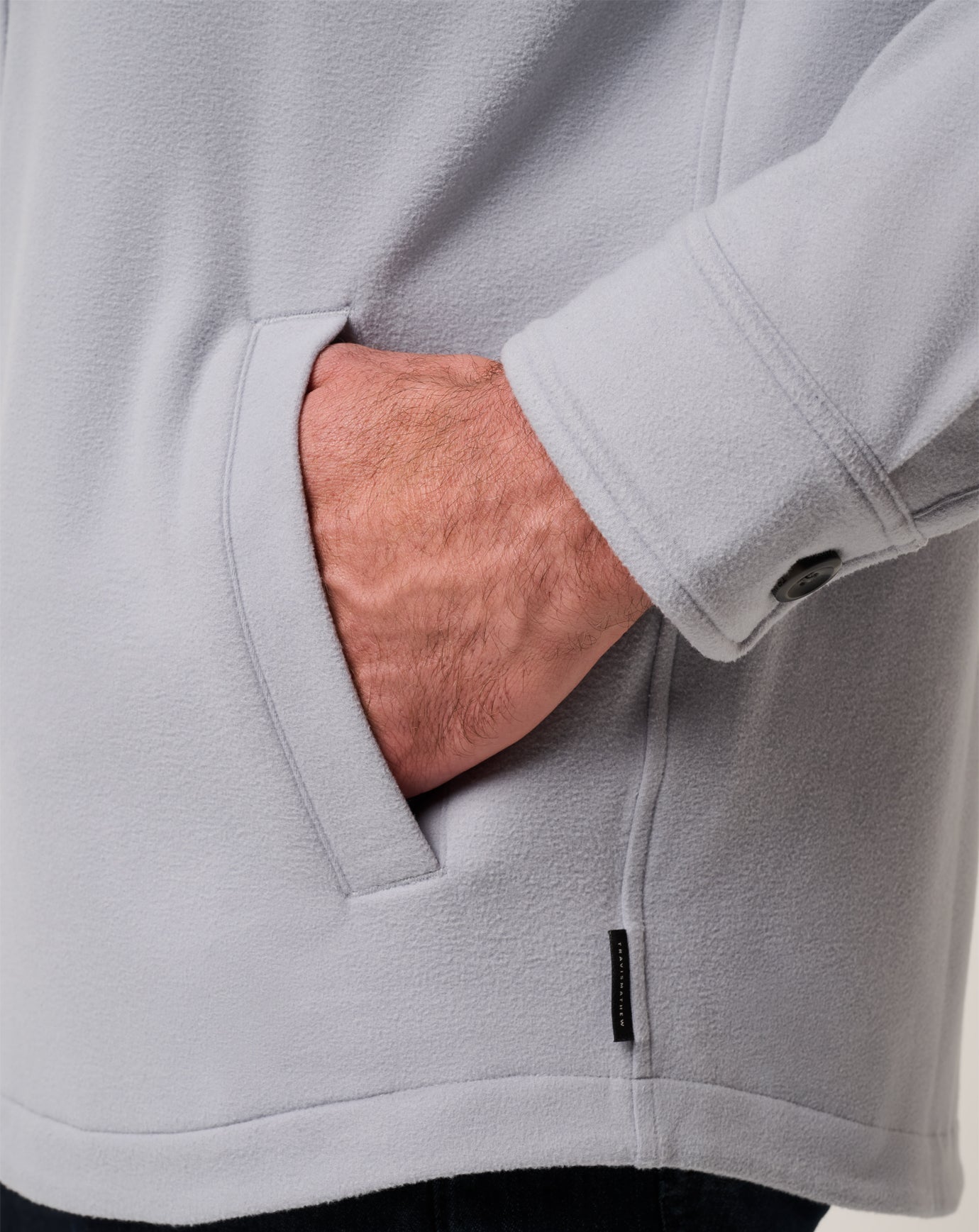 Men Peak Fleece Shirt Jacket