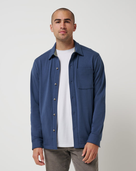 Men Cloud Shirt Jacket