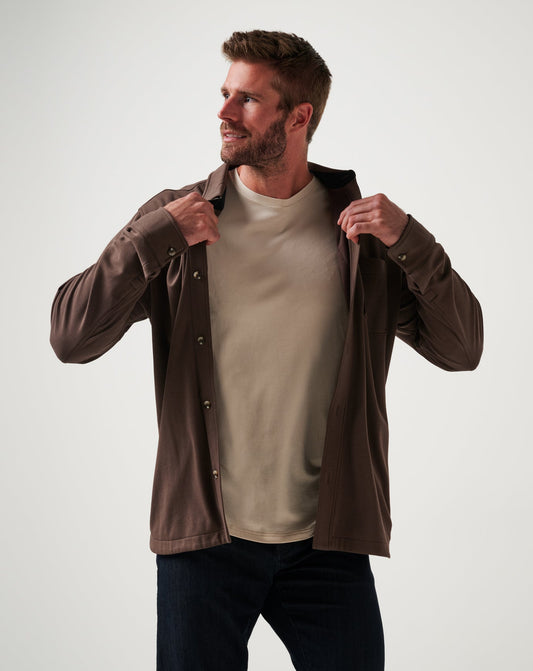 Men Cloud Shirt Jacket