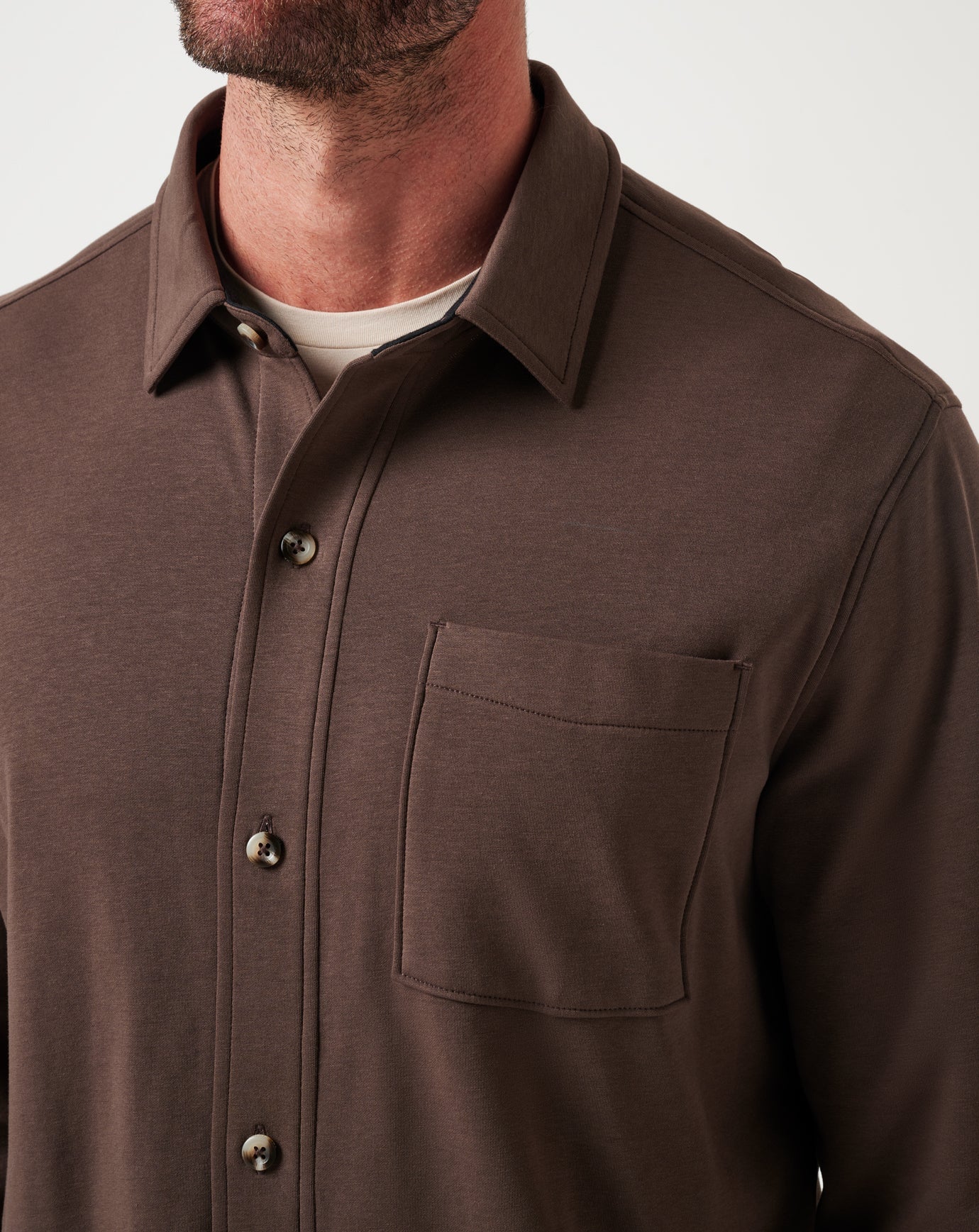 Men Cloud Shirt Jacket