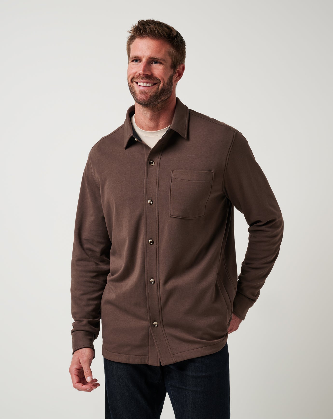 Men Cloud Shirt Jacket