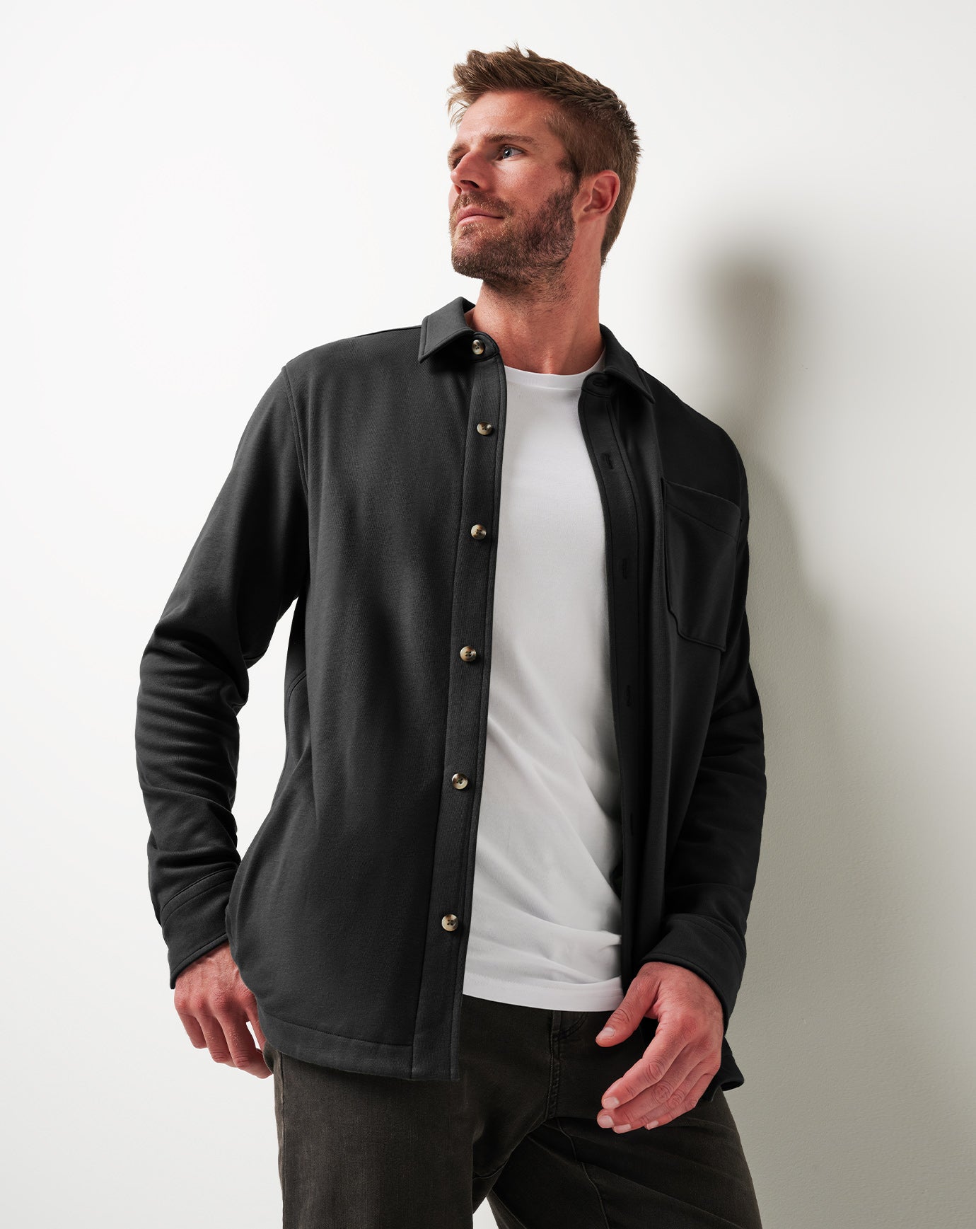 Men Cloud Shirt Jacket