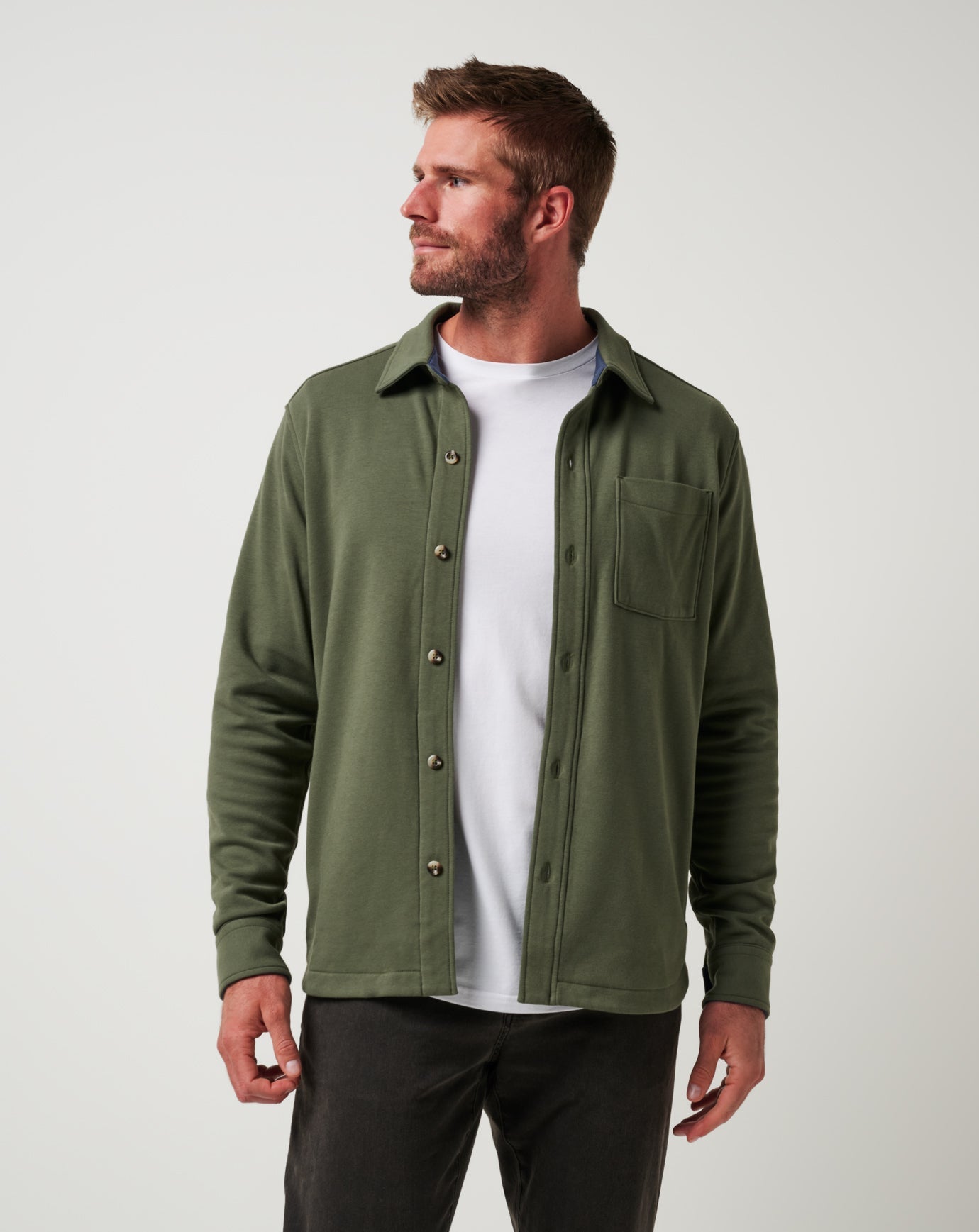 Men Cloud Shirt Jacket