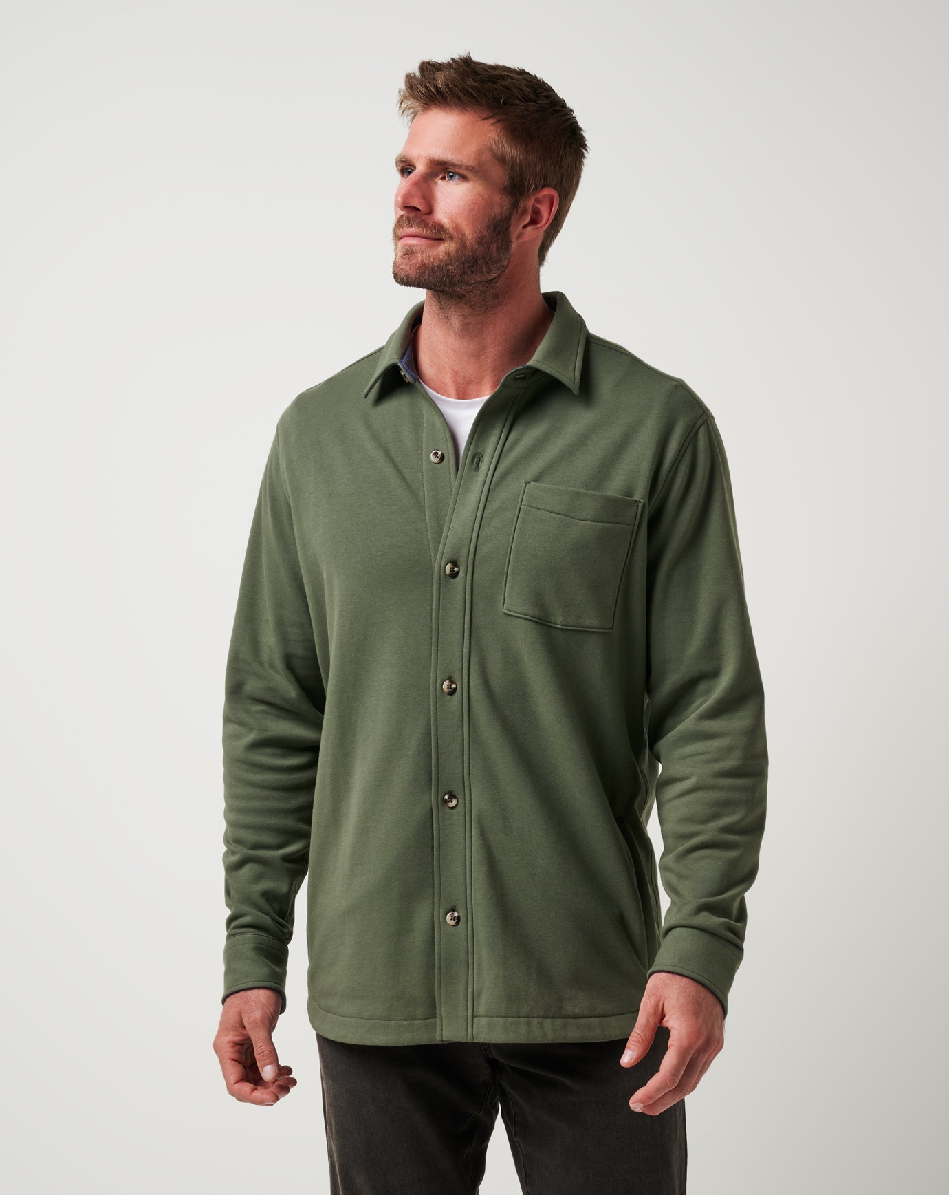 Men Cloud Shirt Jacket