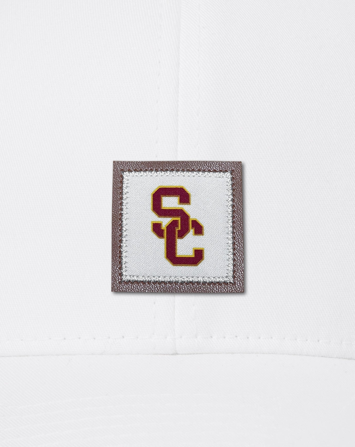 Men|Accessories|Game Day|New USC Leather Patch Snapback Hat