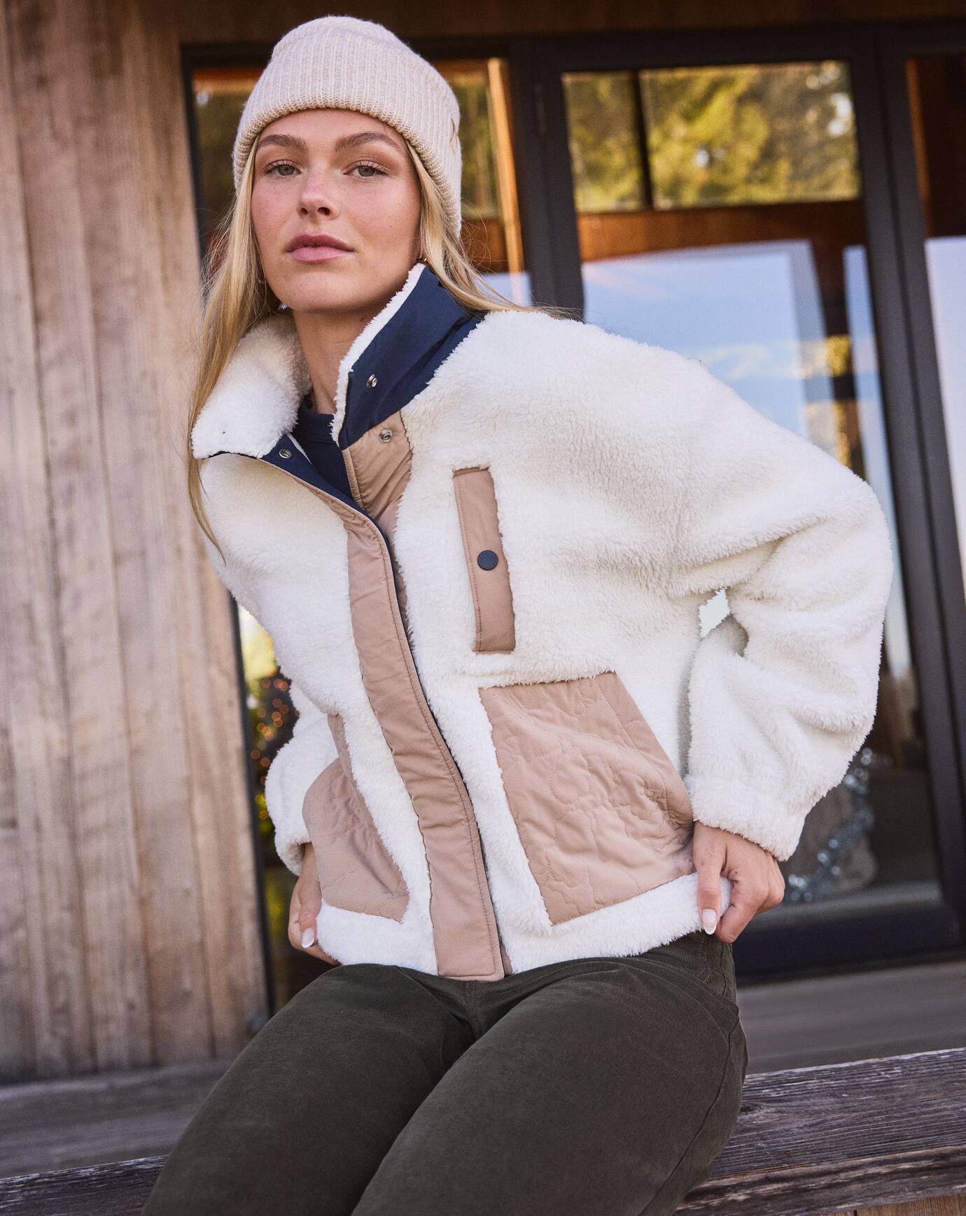 Women Artful Sherpa Jacket