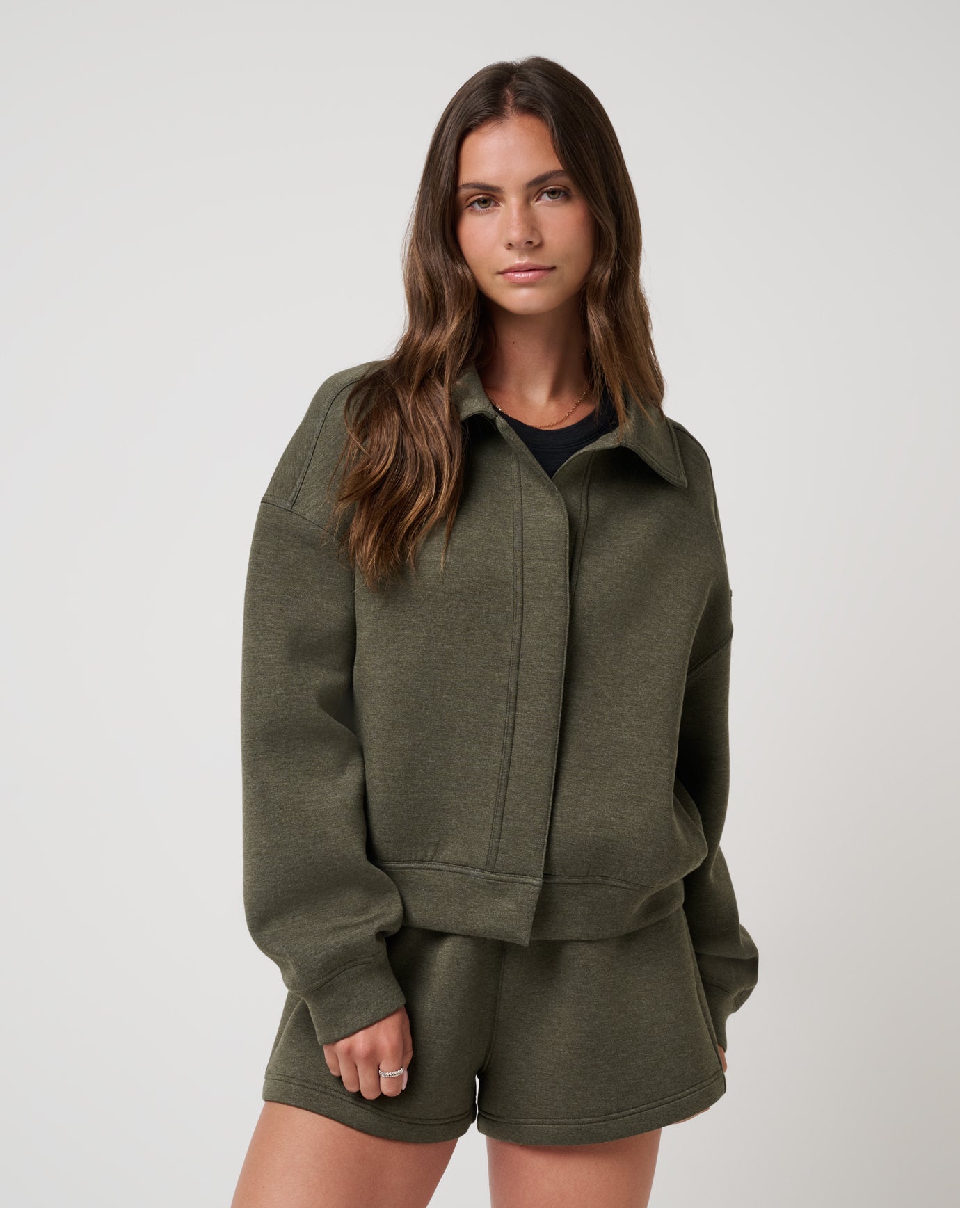 Women Cloudscape Button Down