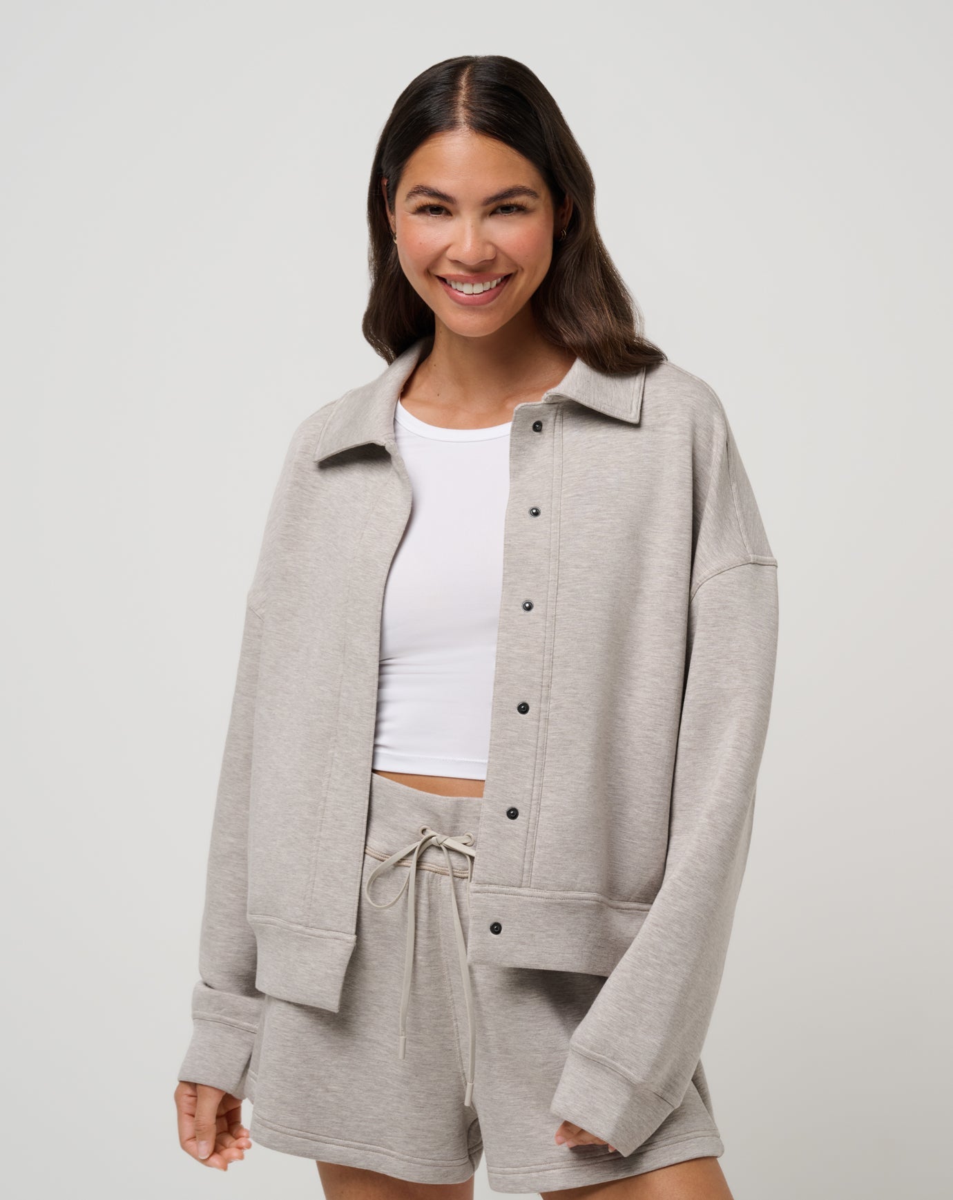 Women Cloudscape Button Down
