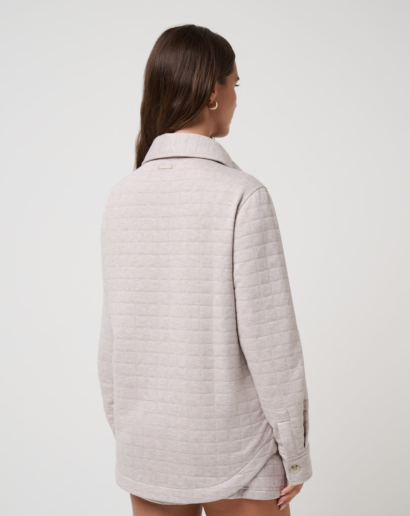 Women Cloud Coastal Quilted Shacket