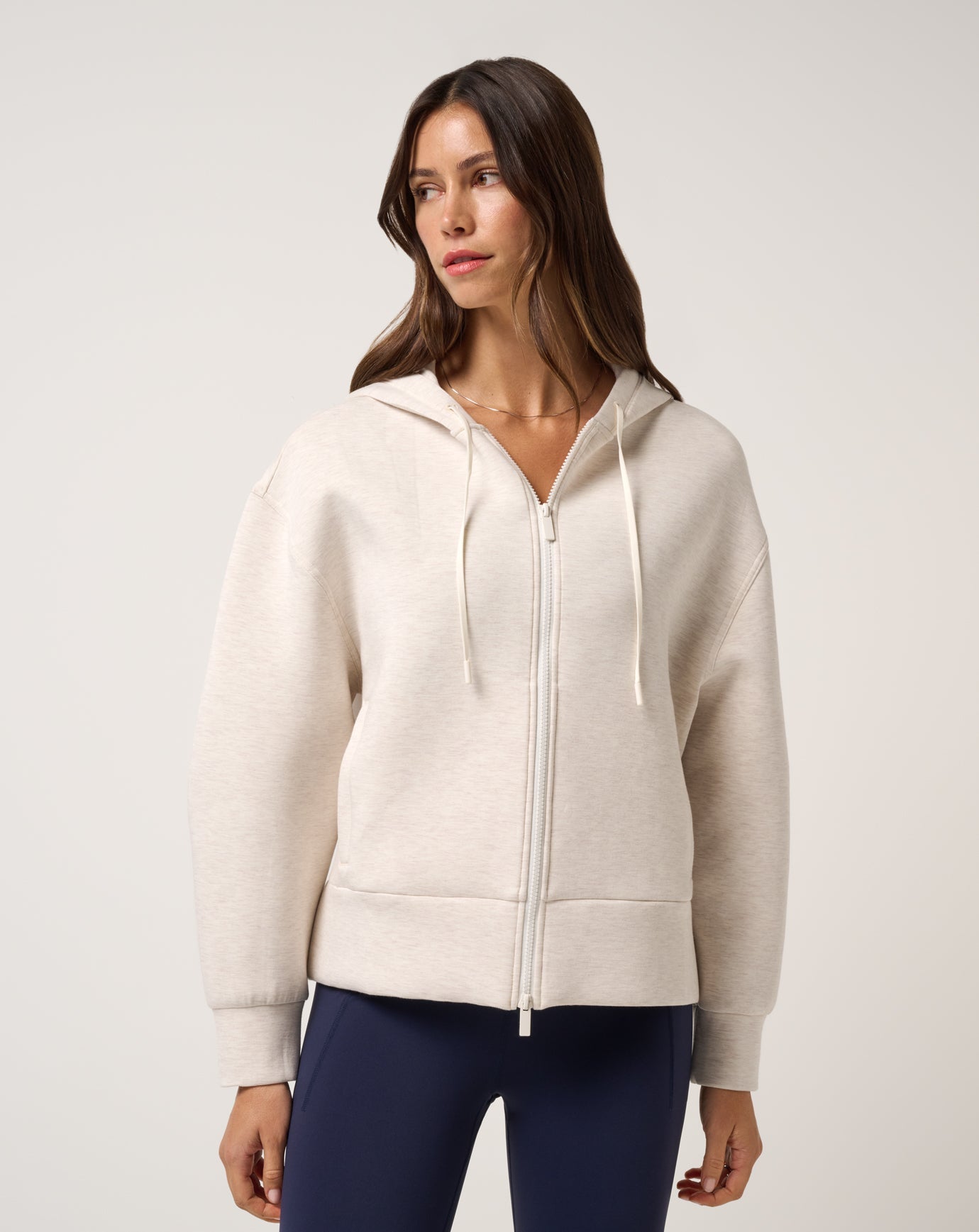 Women Cloudscape Zip Hood
