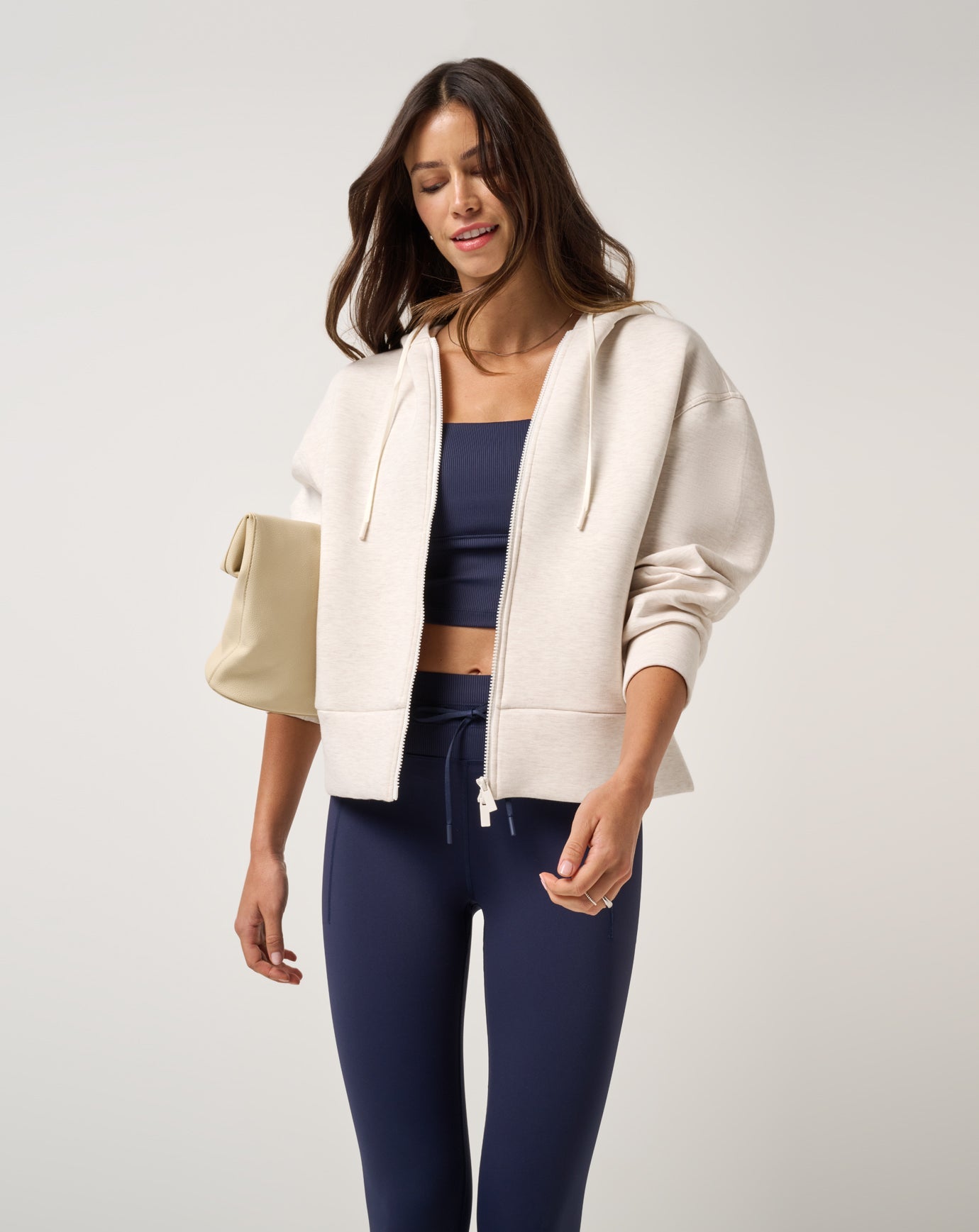 Women Cloudscape Zip Hood