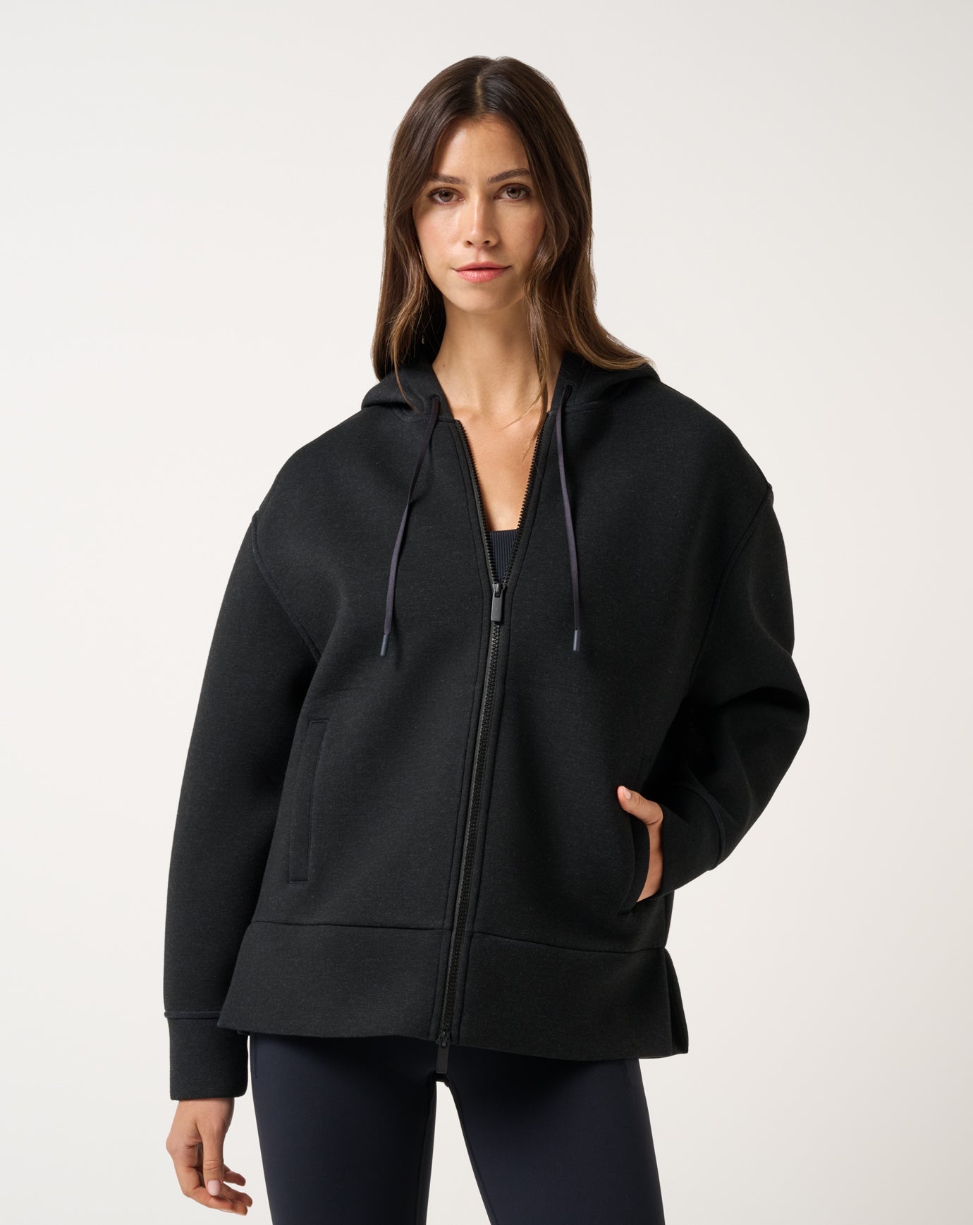 Women Cloudscape Zip Hood
