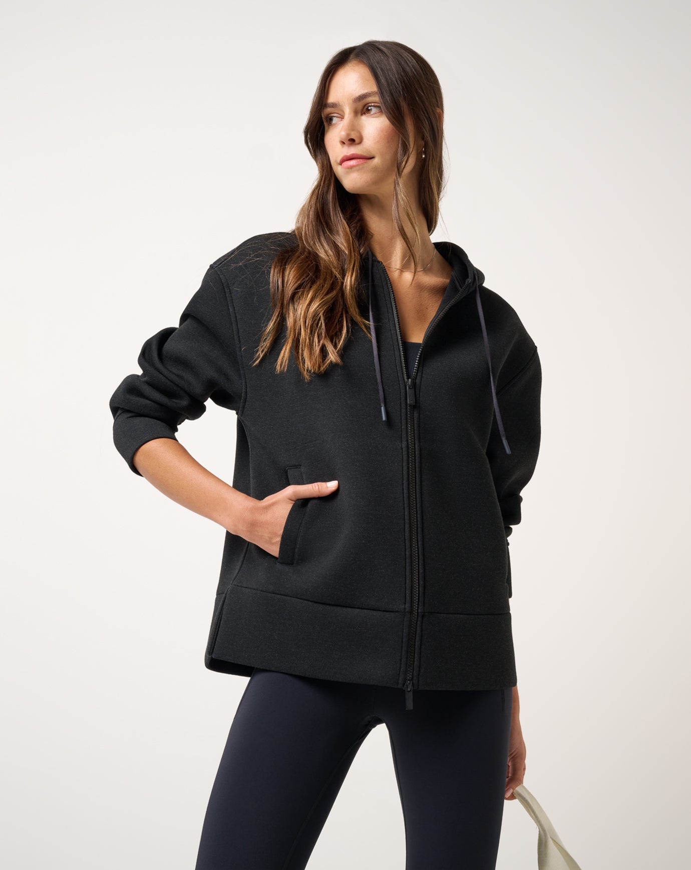 Women Cloudscape Zip Hood