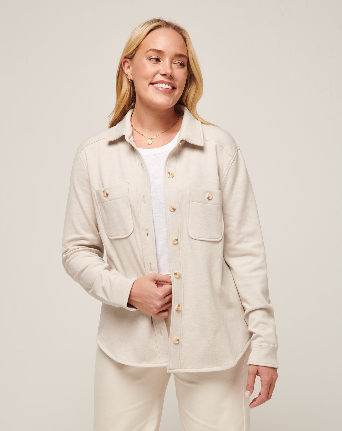 Women Cloud Fleece Shacket
