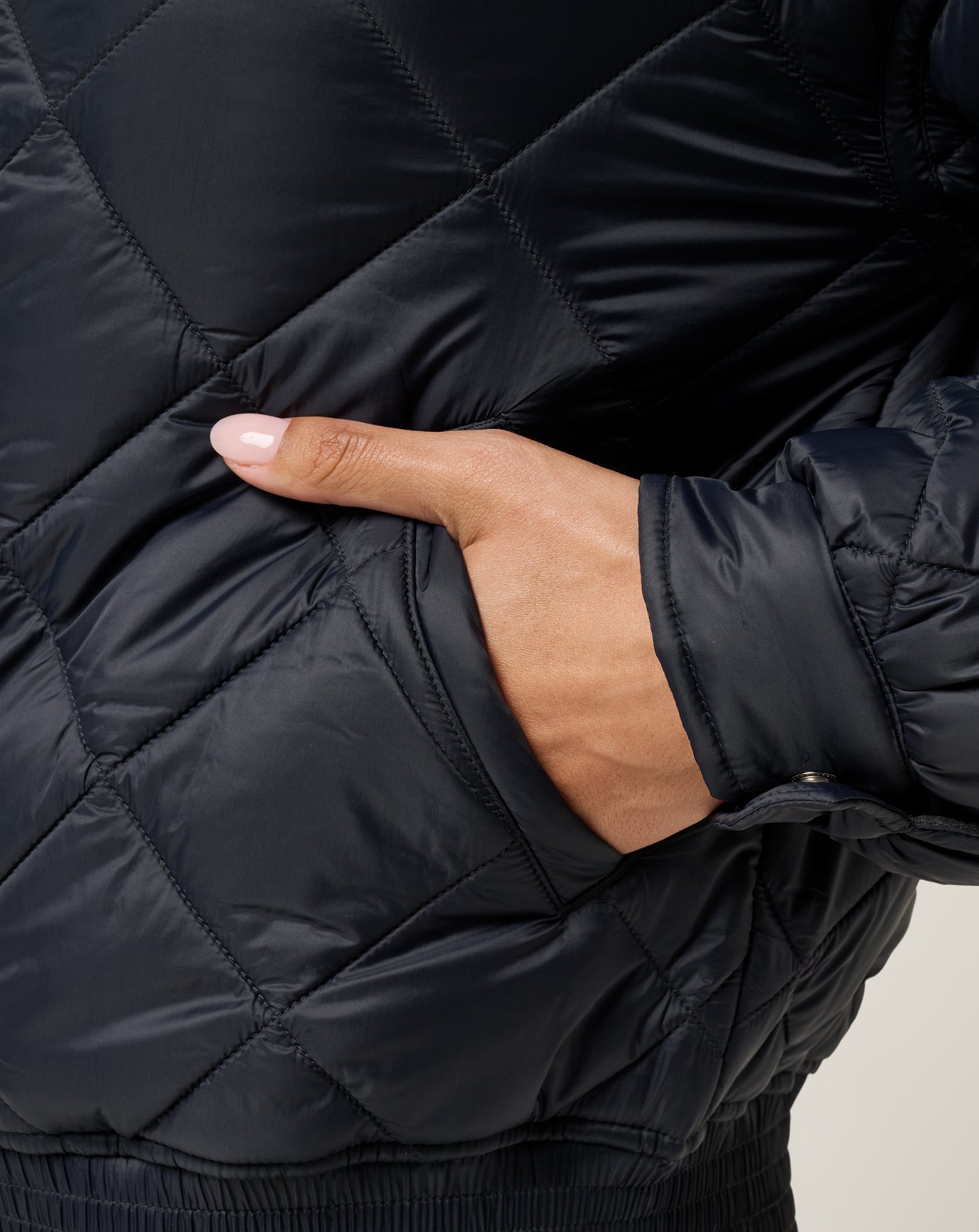 Women Lights At Night Quilted Jacket