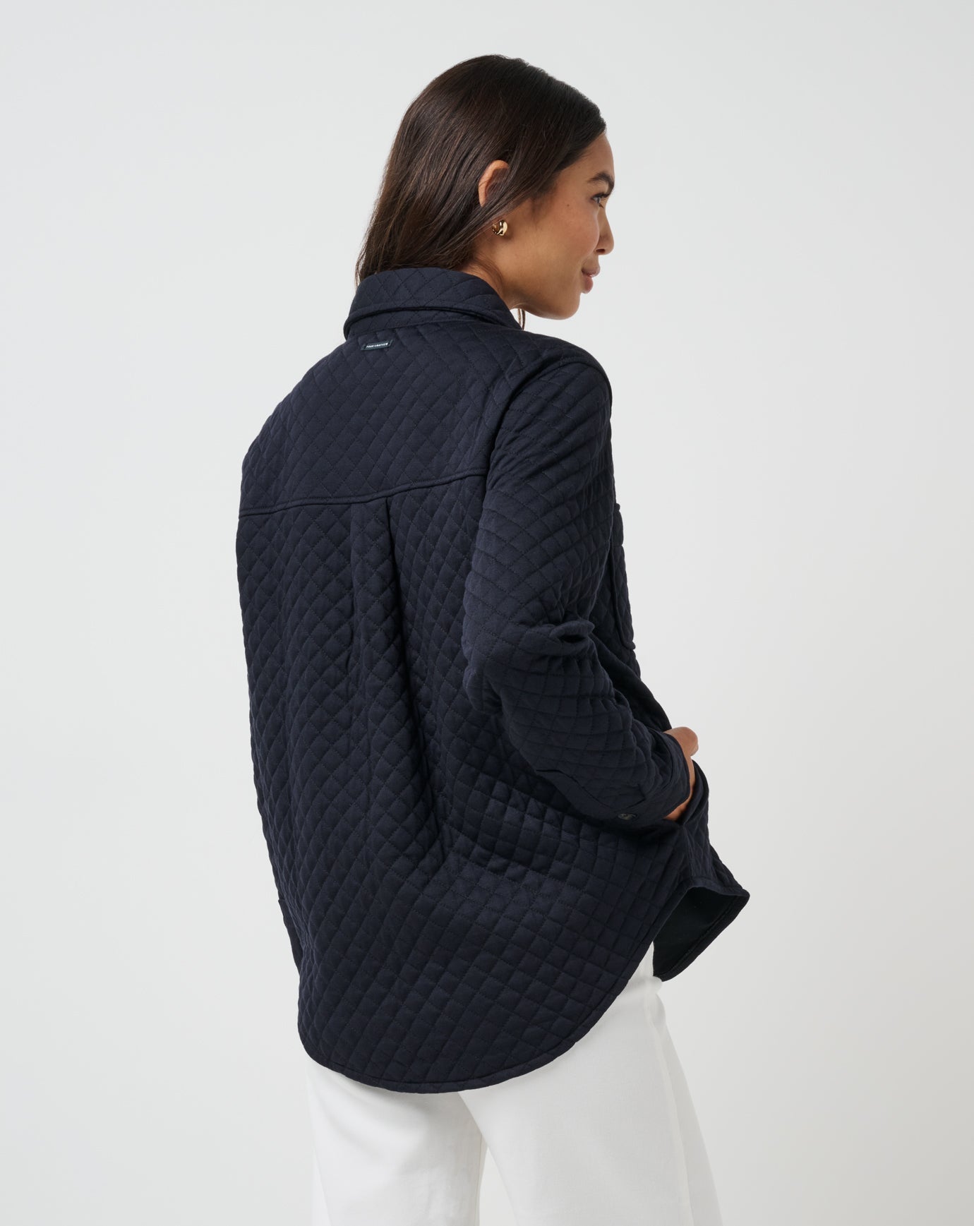 Women Diamond Quilted Shacket