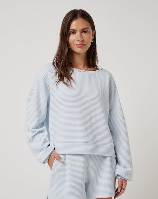 Women Coastal Rib Yacht Me Pullover